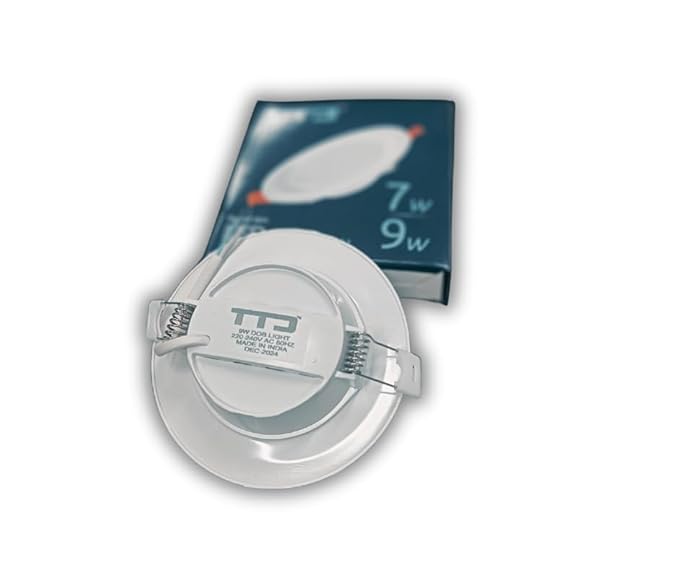 TTD 9 watt LED Concealed Down LED Light 4 inch Cut-Out (Pack of 10), 1 Year Warranty, BIS/LM-80 Certified, Call 8826686001 for Bulk Offers (Cool White Color)