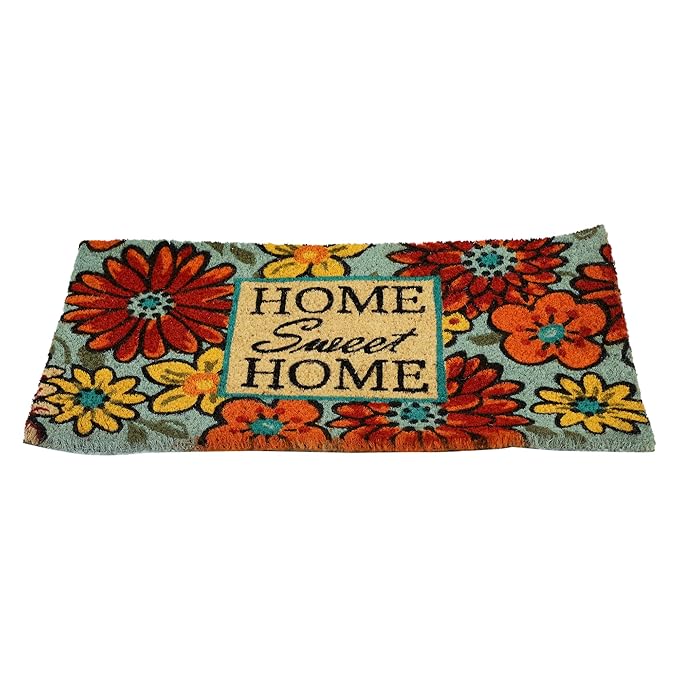 Onlymat Natural Coco Coir Black & Brown Tree Printed Anti-Slip With Pvc Back Rectangular Doormat For Indoor, Outdoor, Patio, Home And Office, Weatherproof, Large And Thick (120 X 40Cm)