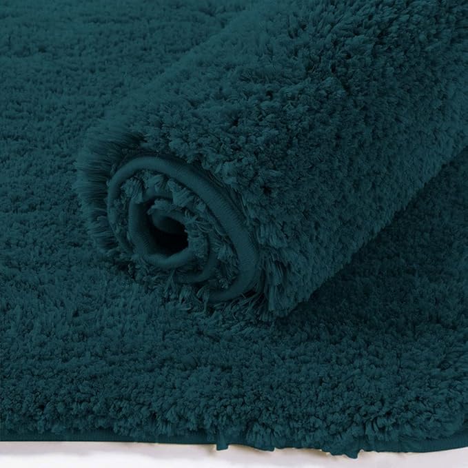 SKIVE India Microfiber Solid Anti-Skid Water Absorbent Washable Doormat (Grey, 2'' x 6'')