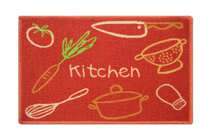 RM Handloom 45x70cm Door mat set of 2 | Soft and shaggy Microfibre Water Absorbent bath mat Set for home and kitchen | Antiskid Bathmat and Doormat Combo Pack of 2 for multipurpose use (Color - Brown)