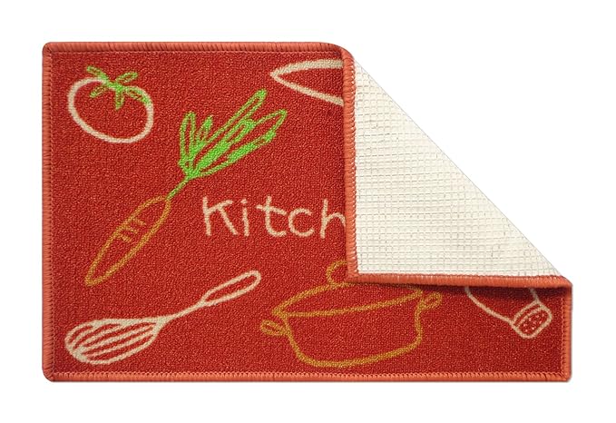 RM Handloom 45x70cm Door mat set of 2 | Soft and shaggy Microfibre Water Absorbent bath mat Set for home and kitchen | Antiskid Bathmat and Doormat Combo Pack of 2 for multipurpose use (Color - Brown)