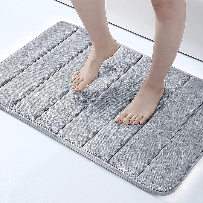 SPREAD SPAIN Memory Foam Igloo Floormat, Soft Velvet Luxury Bath Mats, Non-Slip Bath Rugs, Easier to Dry for Bathroom Floor Rugs, Machine Washable (004 Fall Leaf, 40cm x 60cm)