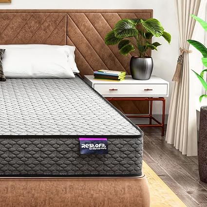 Wakefit ShapeSense Orthopedic Classic Memory Foam Mattress 8-Inch King Size 78x72x8 Inches Space Grey