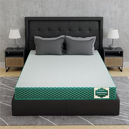 Sleepyhead Sense - 3 Zoned BodyIQ Orthopedic Memory Foam Queen Bed Mattress with Smart Orthopedic Support, Cooling Tech, Medium Firm, 10 Years Warranty, 8 Inch Queen Size Bed Mattress (75X60X8)